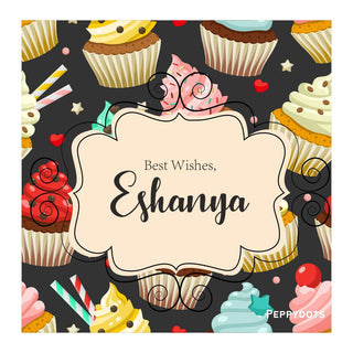 Gift Tag - Cupcake (48 pcs) (PREPAID ONLY)