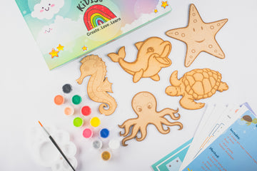 Ocean Animals Fridge Magnet Painting Kit