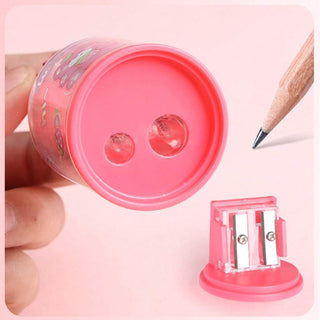 Cute 3d Design Dual Hole Pencil Sharpener (1pc)
