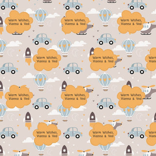 Personalised Wrapping Paper - Cute Baby (10pcs) (PREPAID ONLY)