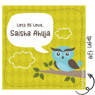 Gift Labels - Cute Owl (24pcs) (PREPAID ONLY)