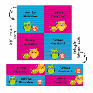 Labels Combo - Cute Owls (PREPAID ORDER)