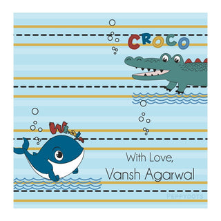 Gift Tag - Cute Whale (48 pcs) (PREPAID ONLY)