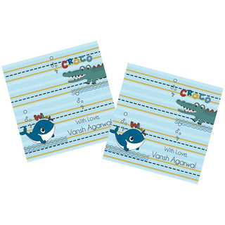 Gift Tag - Cute Whale (48 pcs) (PREPAID ONLY)