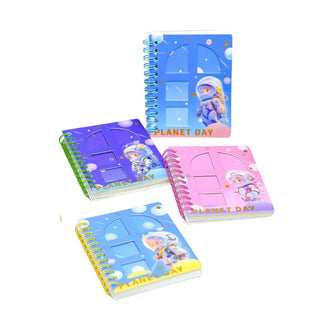 Cute Space Printed Mini Pocket Diary (Random Design) (1pc)