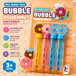Mini Bubble Stick Set for Kids | Dinosaur, Unicorn, Kuromi & Doughnut