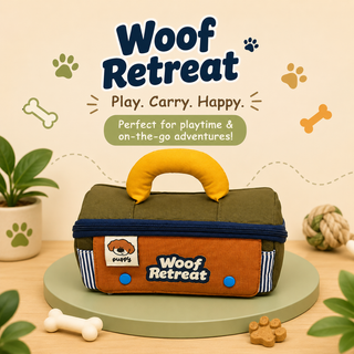 Woof Retreat Puppy Pencil Pouch for Kids | Dog-Themed Stationery Pouch