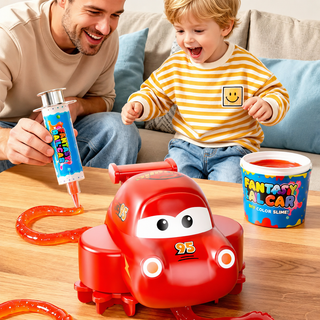 Slime Track Car – DIY Crystal Mud Rail Vehicle Toy for Kids