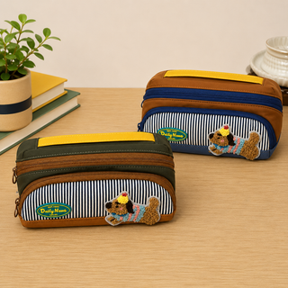 Cute Puppy Pencil Pouch for Kids | Large Capacity School Supply Organizer