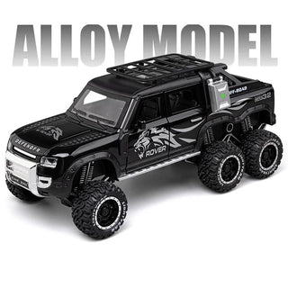 Premium Quality Die Cast Simulation Pull Back Sports Toy Car (Defender) (Black)