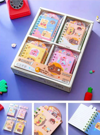 Cute Bear Printed Mini Pocket Diary (Random Design) (1pc)