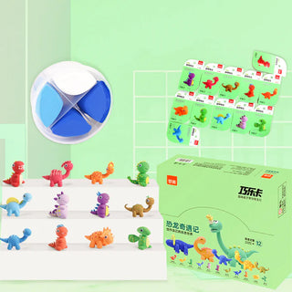 Cute Dinosaur Air Dry Clay DIY Kits for Kids (1 pcs) (Random Animal)