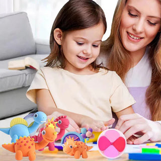 Cute Dinosaur Air Dry Clay DIY Kits for Kids (1 pcs) (Random Animal)