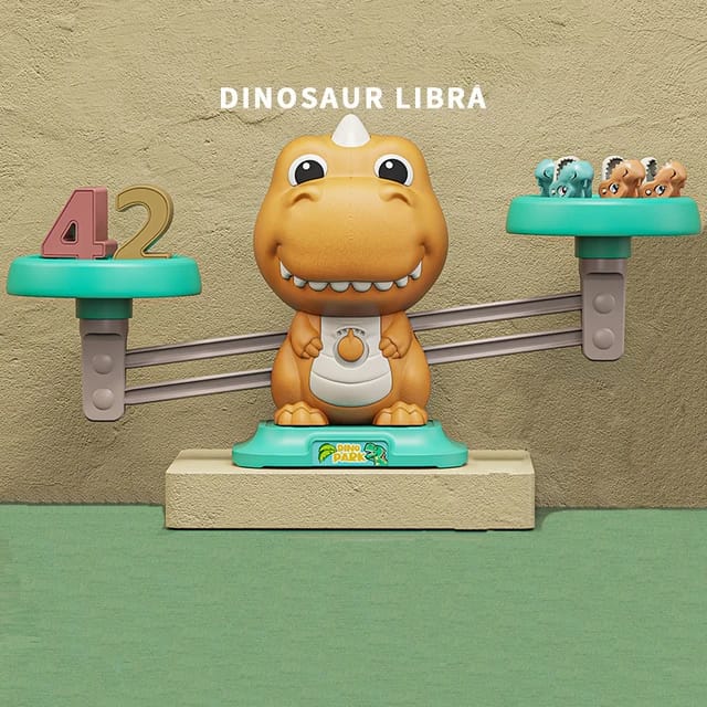 Dino Math Adventures: Balancing Scales and Fishing Fun for Kids