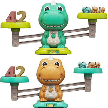 Dino Math Adventures: Balancing Scales and Fishing Fun for Kids