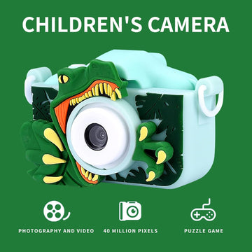 Creatures Capture: Dino-Themed Electronic Camera for Kids with Selfie Camera