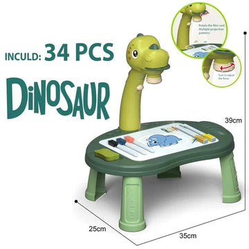 Dinosaur Design Projection Light with 24 Drawing Pattern