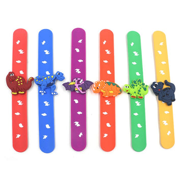 Dinosaur Slap Bands for Kids - Fun and Colorful Bracelets for Parties and Playtime - 1pc