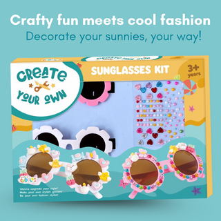 Cots and Cuddles DIY Flower Sunglasses Decoration Kit for Kids
