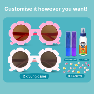 Cots and Cuddles DIY Flower Sunglasses Decoration Kit for Kids