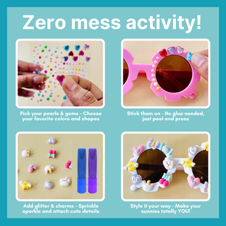 Cots and Cuddles DIY Flower Sunglasses Decoration Kit for Kids
