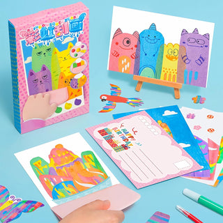 Rainbow Scratch Art Kit – 35-Piece Creative Craft Set for Kids