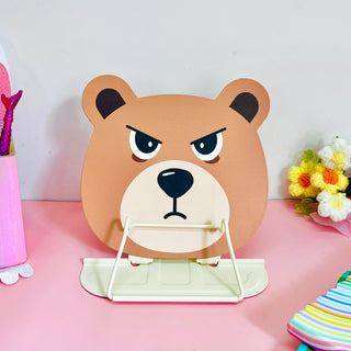 Cute Bear Book Stand – Adjustable Cartoon Reading Holder for Kids (Random Design)