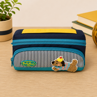 Cute Puppy Pencil Pouch for Kids | Large Capacity School Supply Organizer