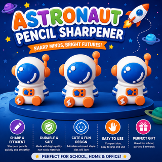 Astronaut Pencil Sharpener for Kids — Cute Space-Themed Stationery Gift 1Pc