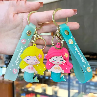 Mermaid and Unicorn Keychain