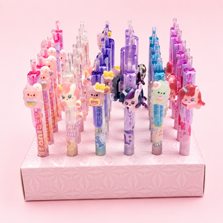 Kawaii Unicorn Erasable Gel Pens — Cute 3D Character Toppers | 0.5mm