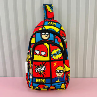 The Superhero Print Crossbody Bag for Kids