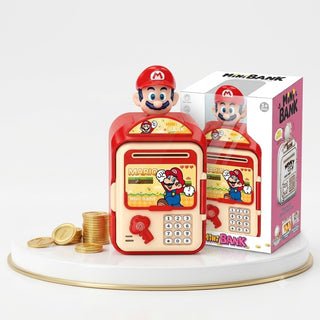 Super Mario Trolley Money Bank with Password lock for Kids