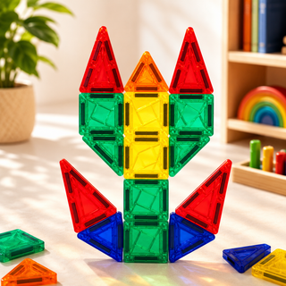 Magic Magnetic Tiles 26-Piece Building Set | STEM Toy for Kids