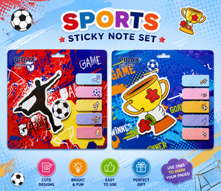 Sports Sticky Note Set for Kids — Football Theme Sticky Tabs