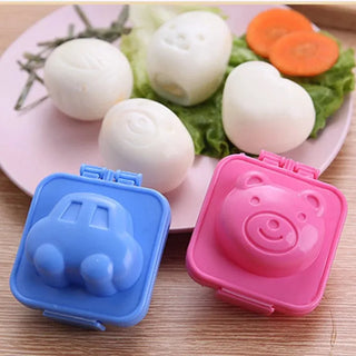 Cute Cartoon Design Boiled Egg Mold – Fun Shapes for Kids (Pack of 2)