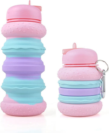 burger silicone water bottle