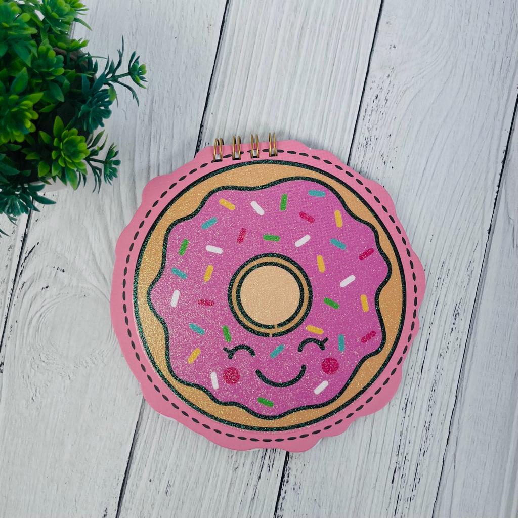 Cute Donut Design Mini Spiral Notebook Diary For Kids