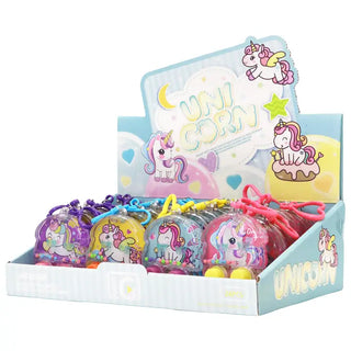 Unicorn Keychain Water Game Toy
