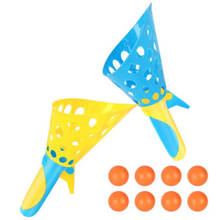 Pop N Catch / Launch and Catch the Ball Perfect for Backyard, Beach, Tailgate | Fun for Kids and Adults 2 Balls (Random Color)