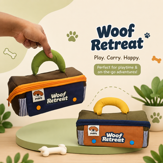 Woof Retreat Puppy Pencil Pouch for Kids | Dog-Themed Stationery Pouch