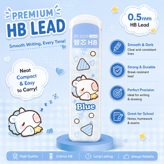 Kawaii Mechanical Pencil Set — 0.5mm HB Lead | 4 Cute Colors (Random)