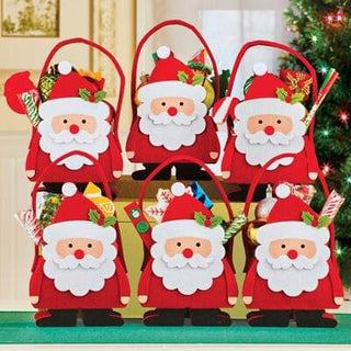 A Festive Felt Santa Claus Gift Bag: The Perfect for Present