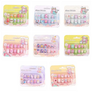 (Pack of 10) Cute Design Attractive Baby False Nail for kids (Prepaid Only)