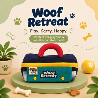 Woof Retreat Puppy Pencil Pouch for Kids | Dog-Themed Stationery Pouch