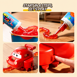 Slime Track Car – DIY Crystal Mud Rail Vehicle Toy for Kids
