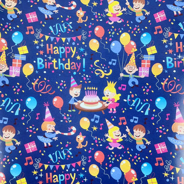 Happy Birthday Theme Gift Wrap- Pack of 10