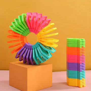 Rainbow Clip Fidget Loop Toy for Kids