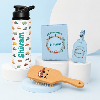 Personalized Kids Adventure Gift Hamper – Cars & Travel Theme