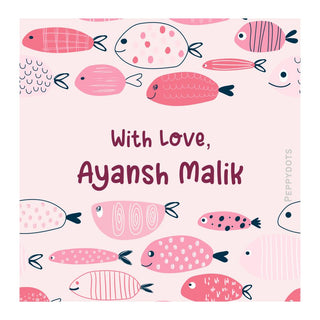 Gift Tag - Fish Pink (48 pcs) (PREPAID ONLY)